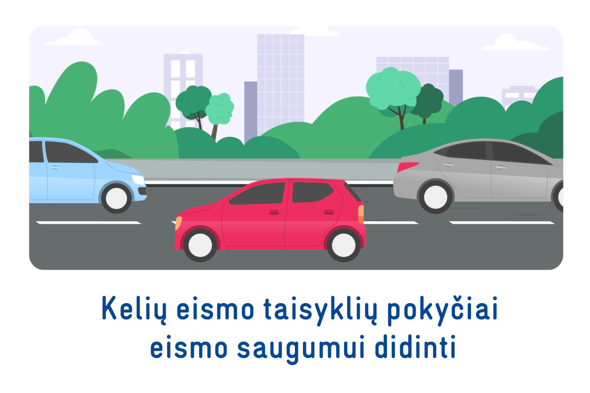 Nuo gruodžio – keletas Kelių eismo taisyklių pokyčių eismo saugumui