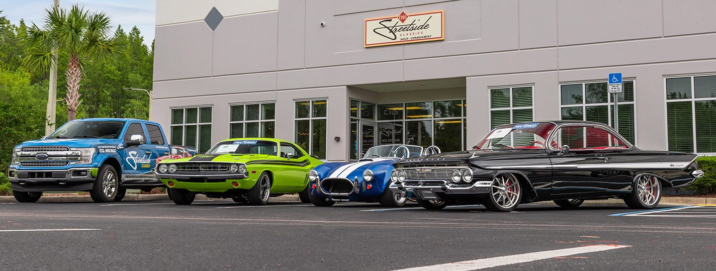 Peržiūrėkite geriausius kolekcionieriaus klasės klasikinius automobilius, parduodamus „Streetside Classics“.