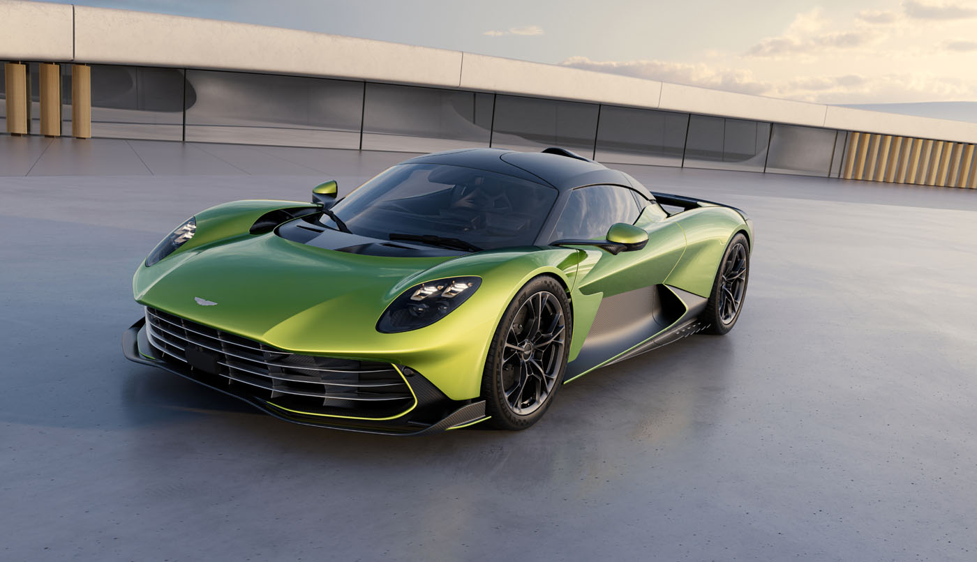 „Aston Martin“ visiškai atskleidžia naują hibridinį 1 064 AG „Valhalla“