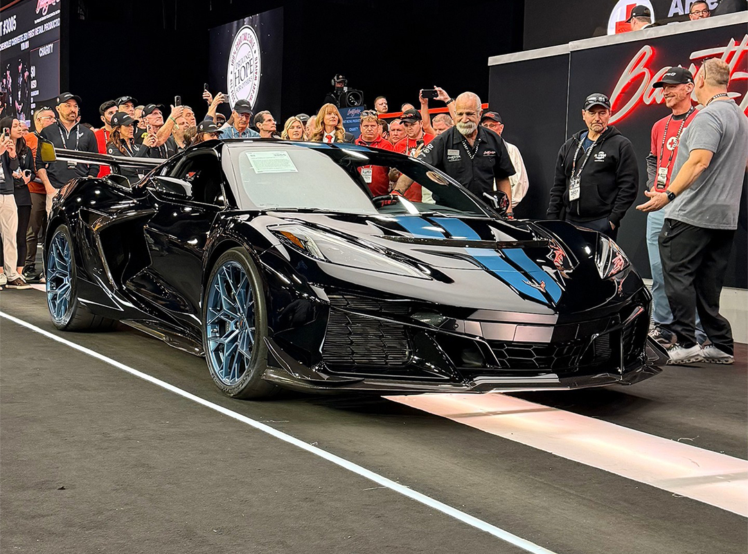 2025 m. Chevrolet Corvette ZR1 VIN 001 Barrett-Jackson Scottsdale parduodamas