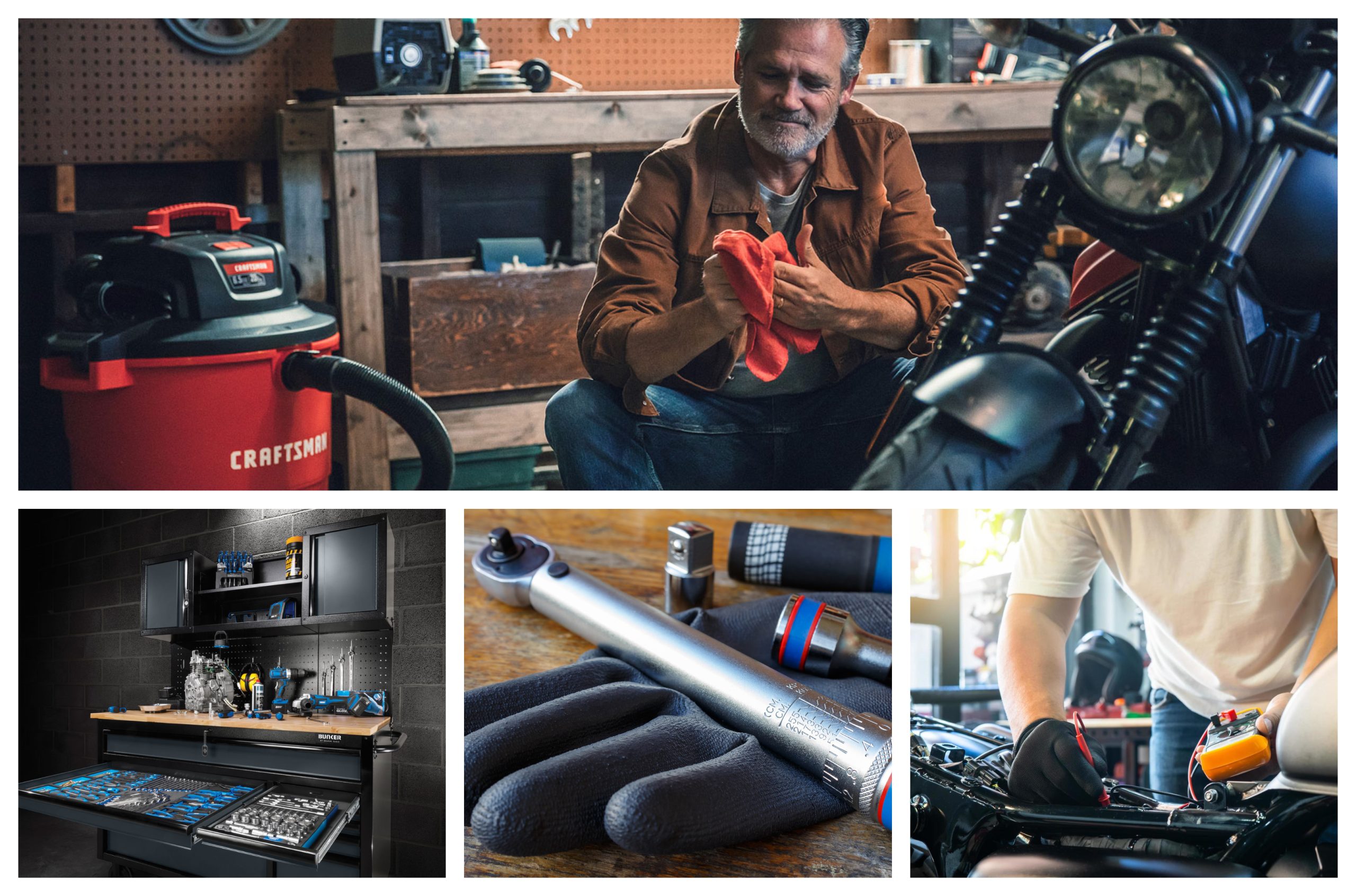 Privalomi įrankiai, kurių reikia kiekvienam „Moto Geek“ poreikiui savo garaže